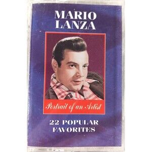 Mario Lanza Portrait of an Artist 22 Popular Favorites Cassette